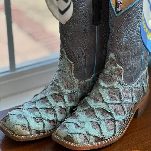 Anderson Bean Pirarucu (arapaima) Cowboy Boots
